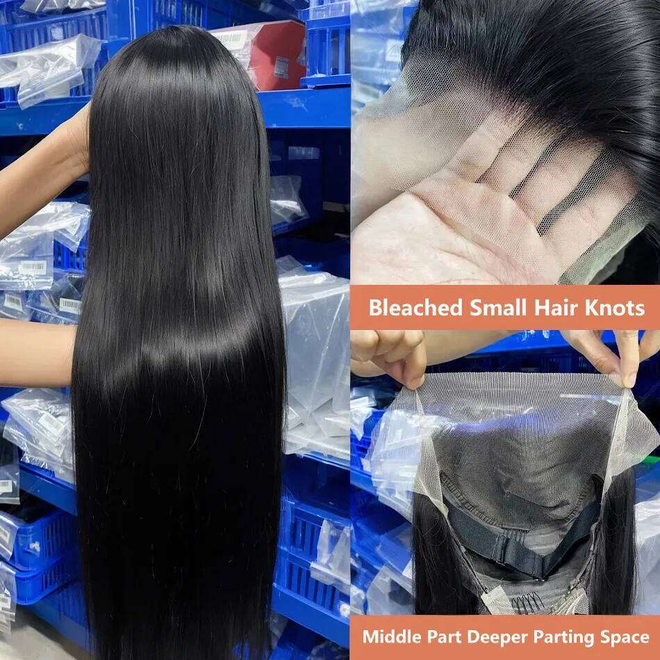 250 Density 13x6 Bone Straight Hd Front Wig 30 40 50 Inch 13x4 Lace Frontal Human For Women Brazilian Hair Wigs