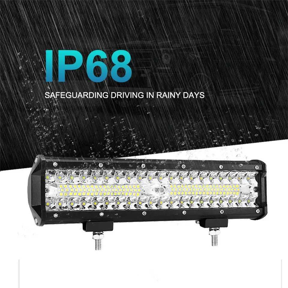 12inch 88LED 264W 5 Row LED Bar Spotlight Flood 12V 24V Offroad LED Light Bar For Truck 4X4 Off Road Car SUV ATV Work LightXJ250527