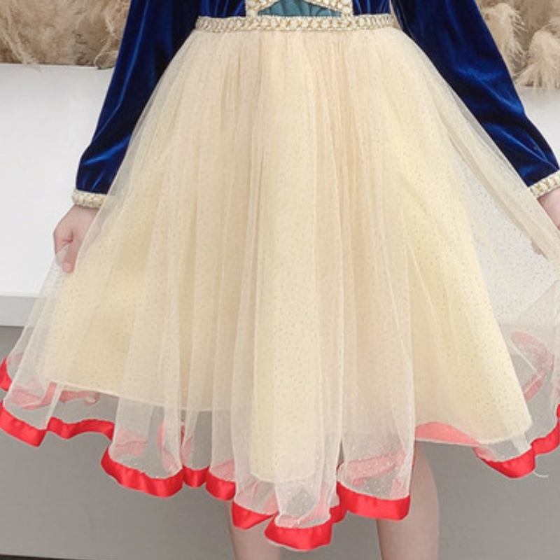 Disney princess dress birthday outfit dress children's designer clothing baby designer clothing Frozen Elsa princess girls summer clothing label-