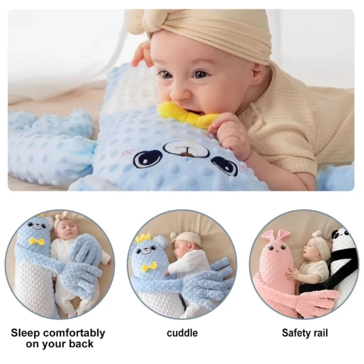 Baby Sleeping Patting Doll Pillow Sleep Companion Mood Soothing Palm Remote Control Electric born Nursing Pillows 250527