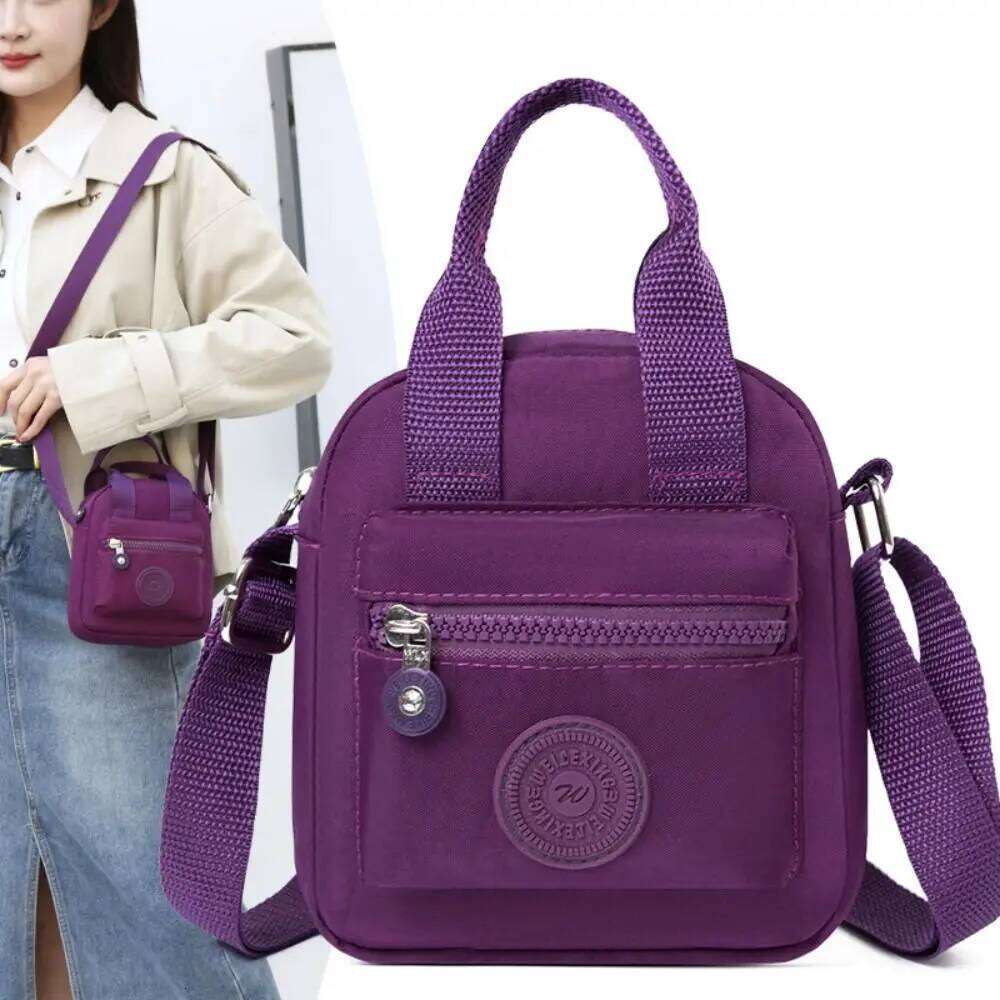 New 2024 Small Shoulder Nylon Women Mobile Phone Mini Female Messenger Purse Lady Wallet Crossbody Bag Woman Hand Bags