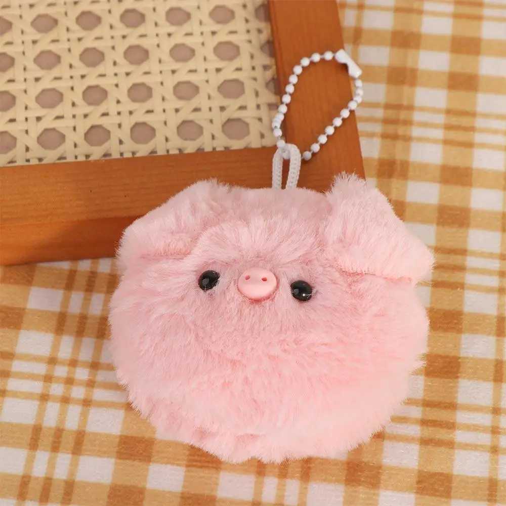 Small Pig Head Small Pig Head Plush Pendant Soft Plush PP Cotton Pig Head Bag Pendant Little Fresh Animal Keychain W250526