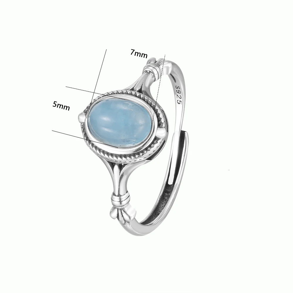S925 Silver Natural Ore Jade Red Agate Womens Ring Wedding Jewelry Gift Exquisite Simple Womens Ring Crystal Moonstone 250519