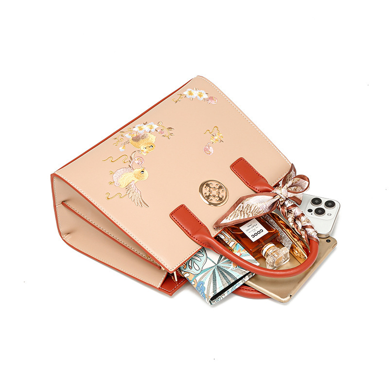 Free Shipping Designer Handbag New Chinese Style Mandarin Duck Embroidery Bag Fashionable And High-end Chinese Style Womens Shoulder Bag