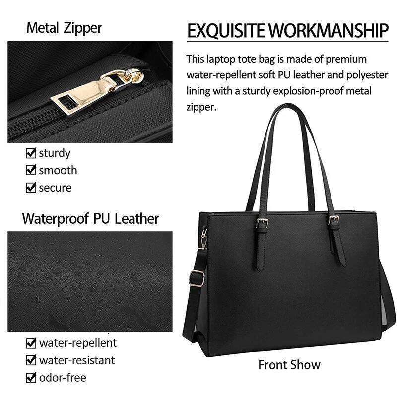Women's Bags Designer European And American Laptop Bags Cross-Grained Women's Multi-Layered Large Single-Shoulder Bag Stylish Versatile Brie