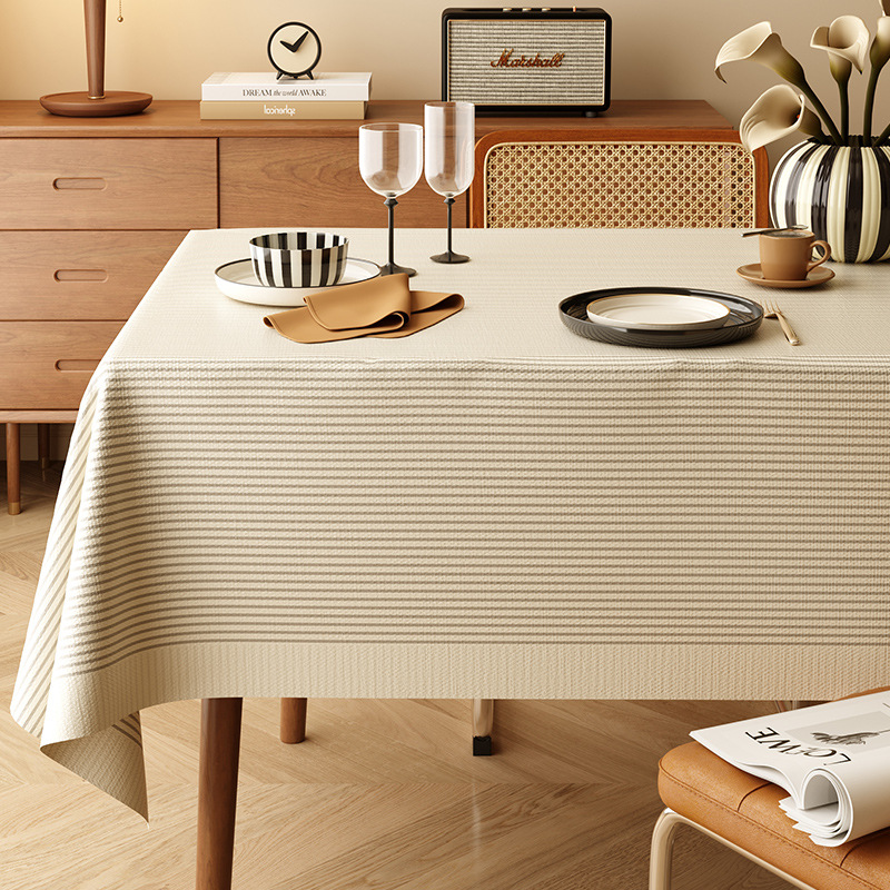 A649 table cloth waterproof and oil-proof washable table mat light luxury high-end desktop protection table cloth anti-scalding coffee table mat