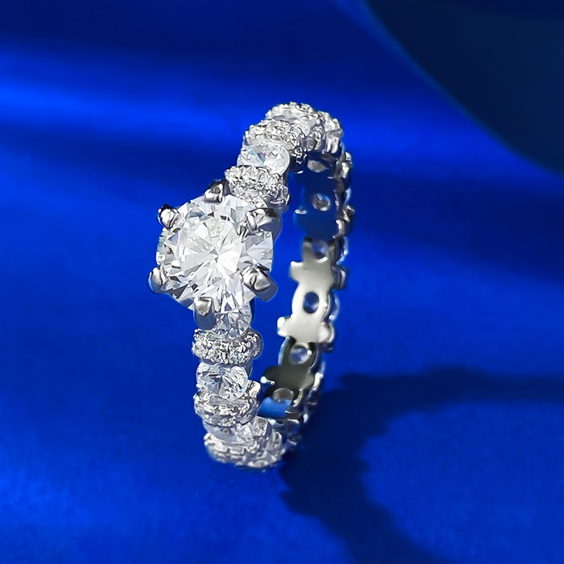 White Lab Moissanite Diamond Sparkling Luxury Jewelry Choucong Brand New Designer Pure 100% 925 Sterling Silver Round Cut Party Eternity Lady Women We