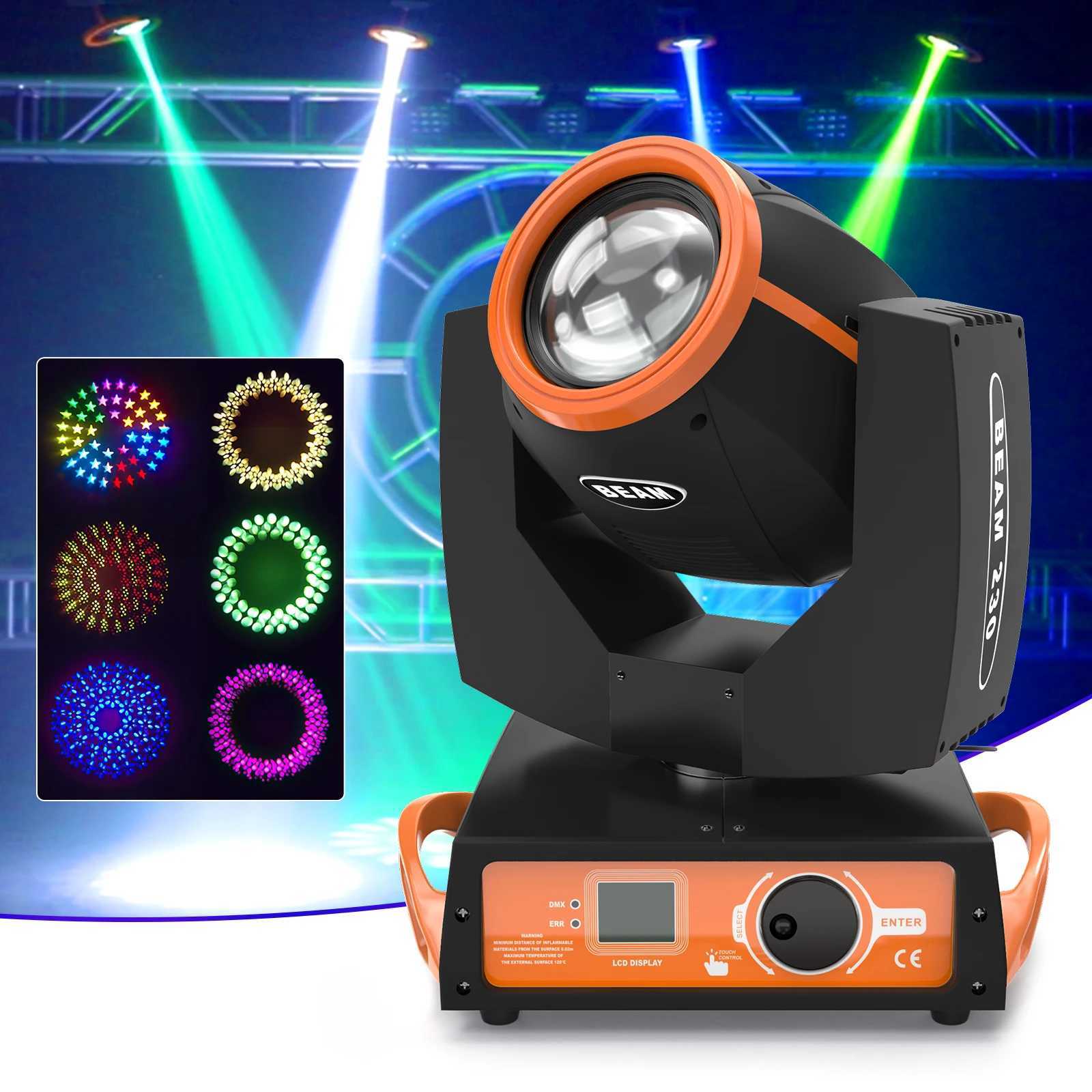 UKing 230W Moving Head Stage Light 16CH DMX512 Beam 7R DJ Projector Disco Party Show Professional Stage Equipment Effect LightXJ250527