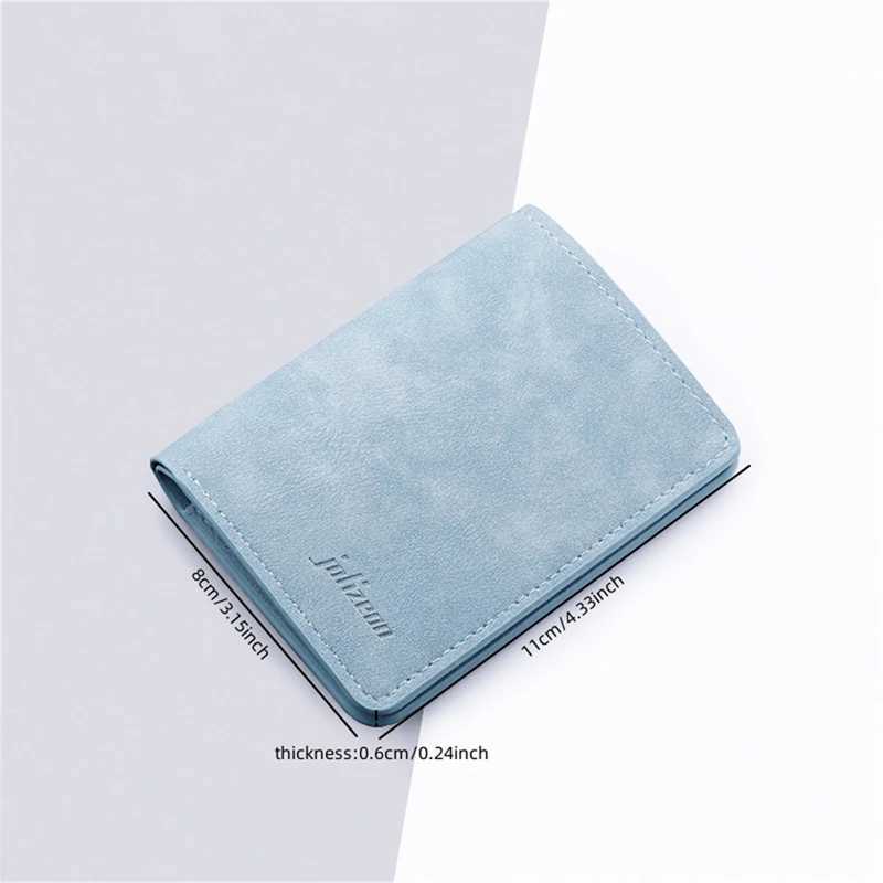 2025 New Style Mini Thin Men Wallet Card Holder Mens Purse Coin Pouch Card Holder Short Vertical PU Leather Wallet Z250527