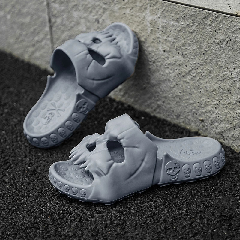 Summer Men Wear Trendy Street Style Slippers. Thick-soled Fashionable and Breathable Beach Flip-flops 250526