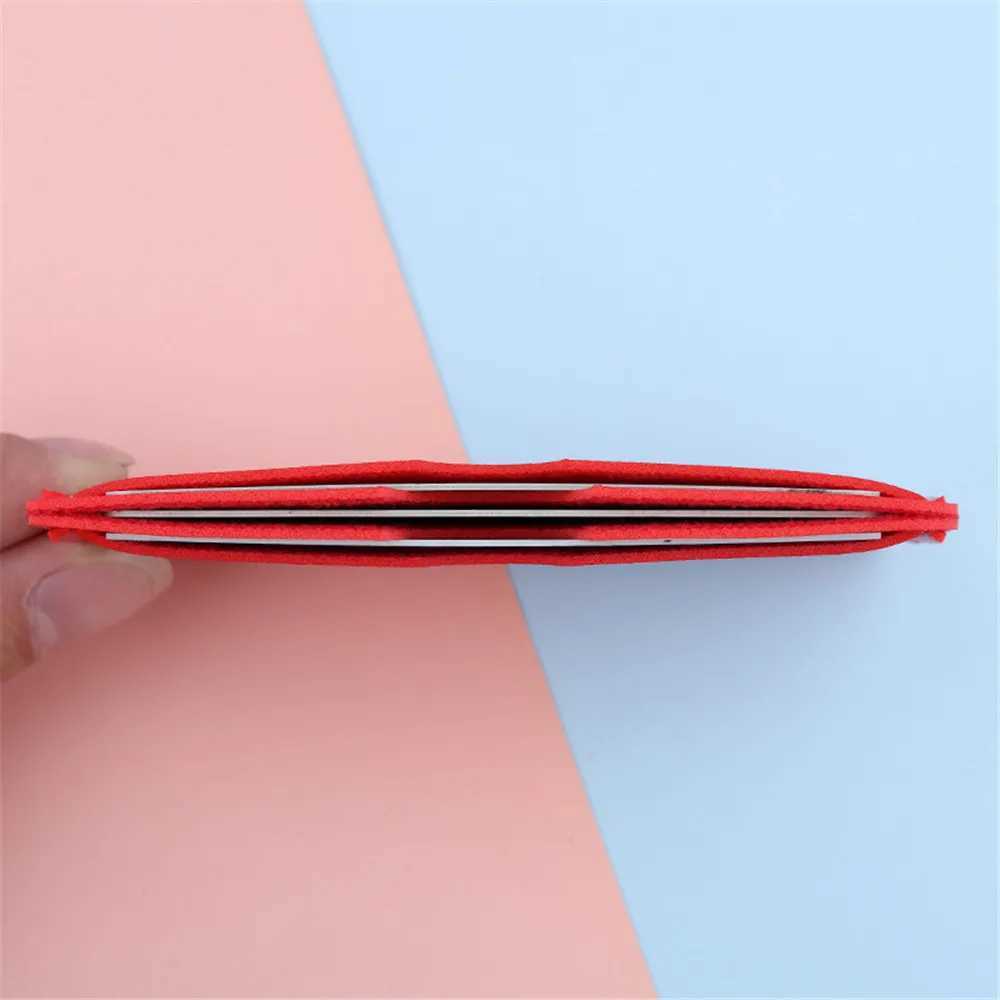 6 Color Mini PU Leather ID Card Holder Coin Purse for Women Men Business Card Cover Bank Box 3 Card Slot Slim Card Case Z250527