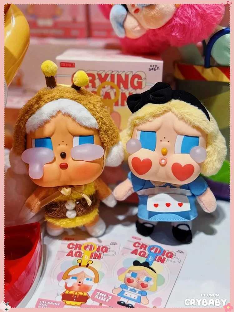 New Genuine Crybaby Crying Again Series Blind Box Figures Vinyl Face Doll Crybaby Pendant Keychain Plush Toy Mysterious Box Gift W250526