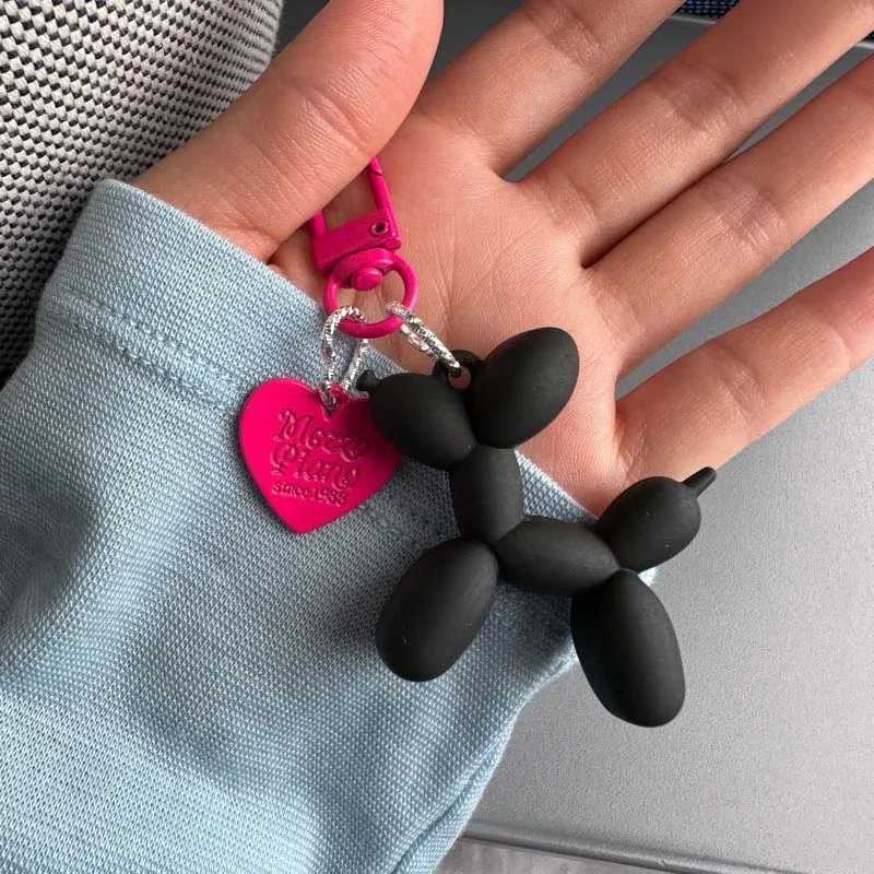 Fashion Keychain Punk Y2K Balloon Dog Keychains for Women Bag Pendant Jewelry Trinket Girls Car Key Ring Key Chain Accessories W250526