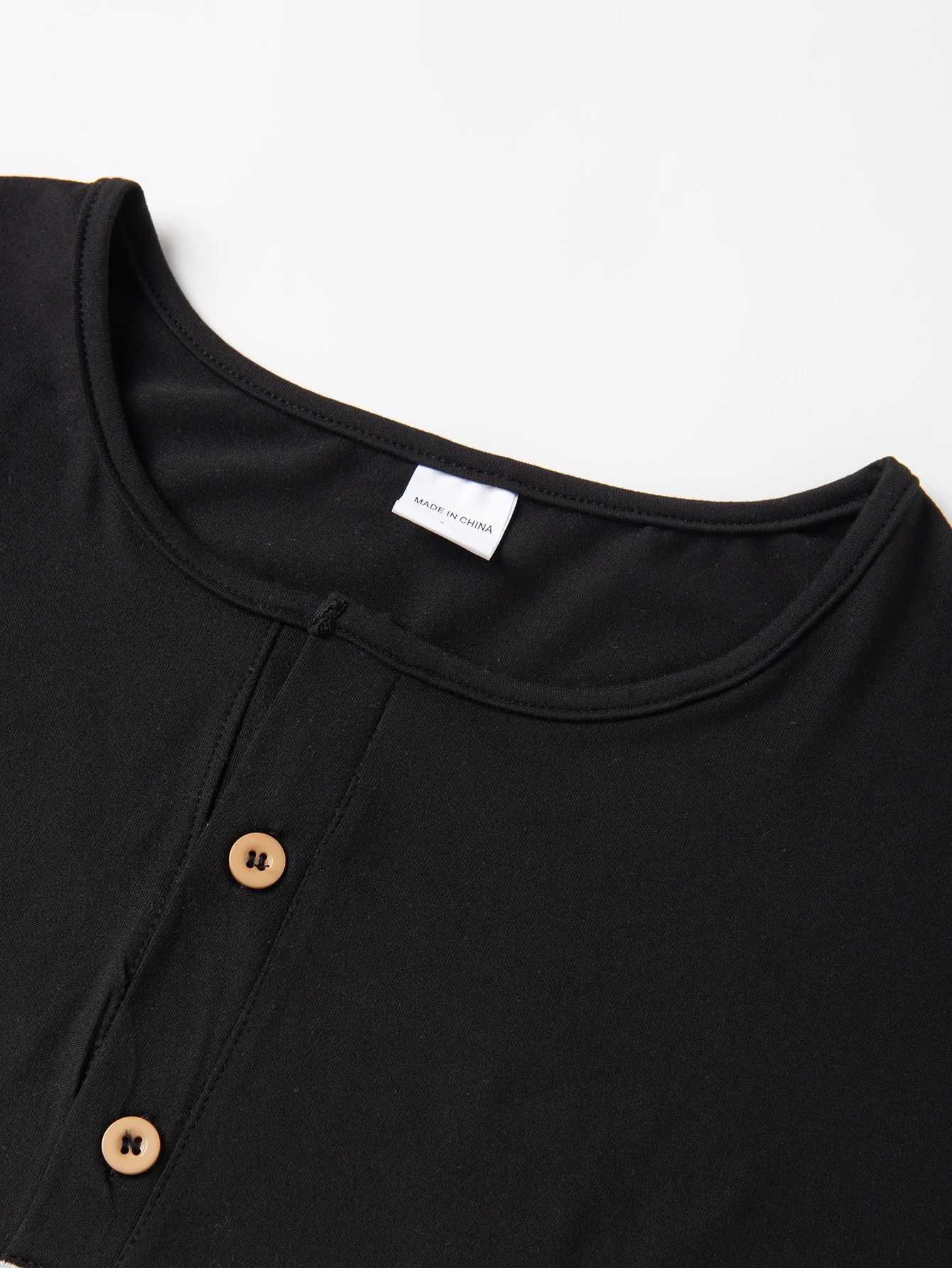 New Color Matching T-Shirt Men Casual Sports Comfort Summer Short Sleeve Henry Neck Mens T Shirts Fashion Basic Male Top Z250527