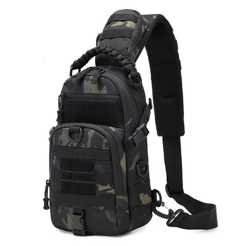 Camping Chest Bag Tactical Backpack for Men Sport Shoulder Outdoor Hiking Climbing Cycling Fishing Travel Sling Fanny Pack