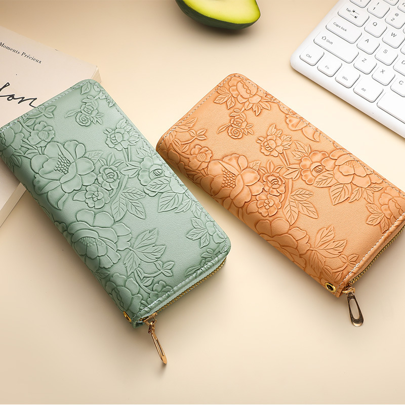Women s long wallet Korean fashion handbag coin fashion wallet zipper multifunctional fashion women s phone bag designer men s wallet