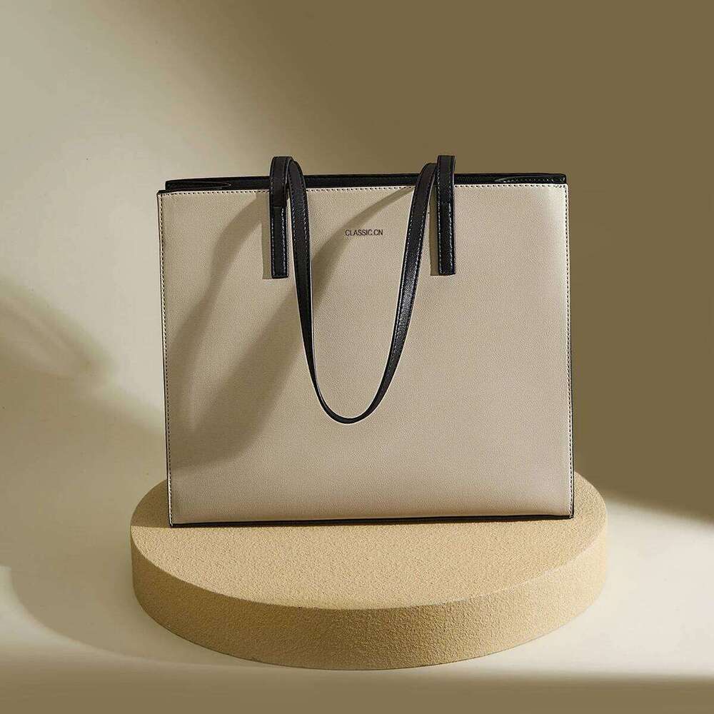 FOXER Leather Women's Fashion Underarm Bag,Pvc Large Capacity Tote Bag, 2025 New High-End Casual Commuting Shoulder Bag Purse