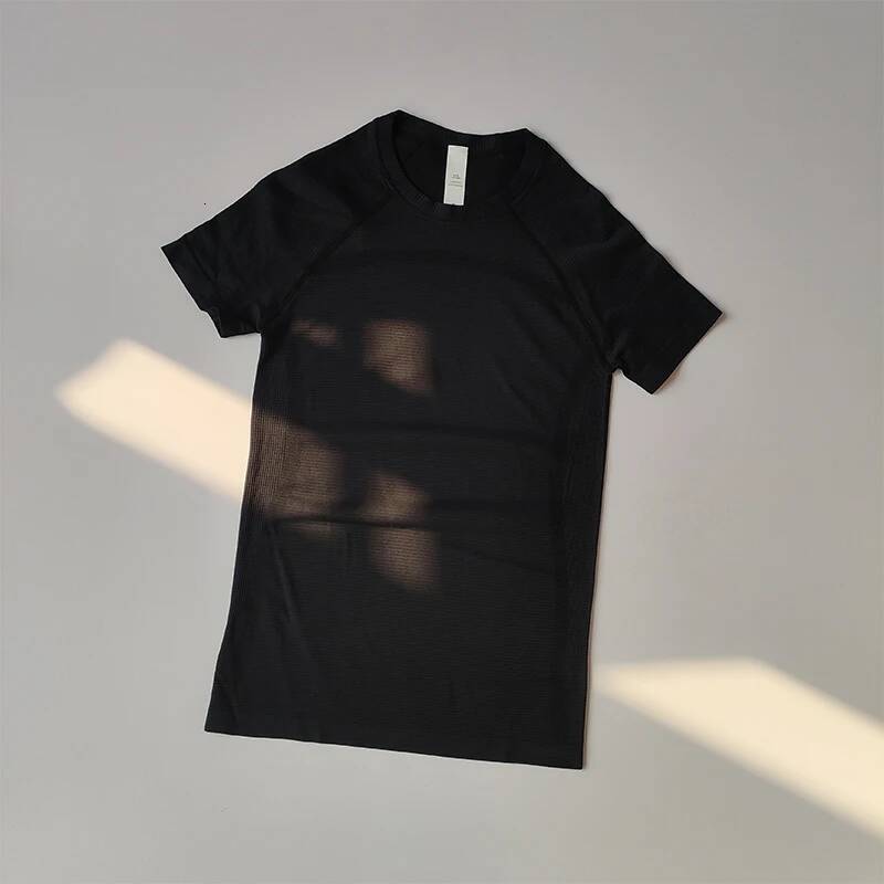 Seamless Nude Yoga Short-sleeved Sports Top for Women Quick-drying Elastic Breathable Fiess Suit Running Pilates Loose