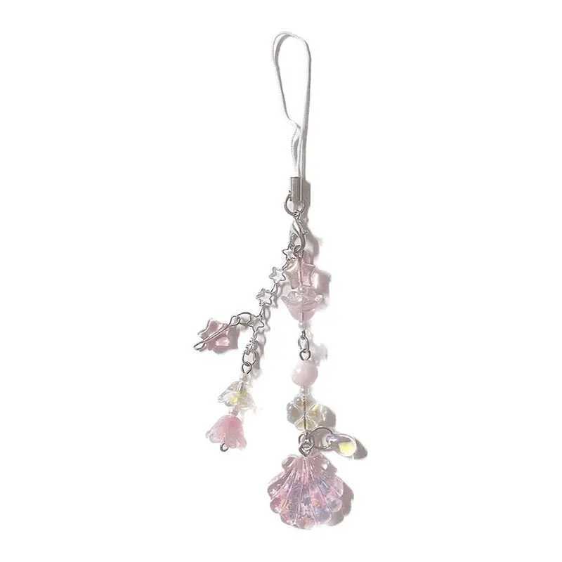 Shell Beaded Phone Chain Gorgeous Star Lily of the Valley Coquettish Coquette Keychain W250526