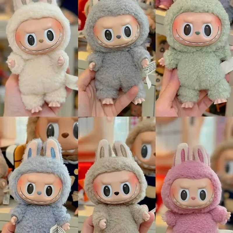 Hot Labubu Blind Box The Monsters Heartbeat Macaron Enamel Face PVC Figurine Tabletop Ornament Kawaii Doll Kid Christmas Gift M250527