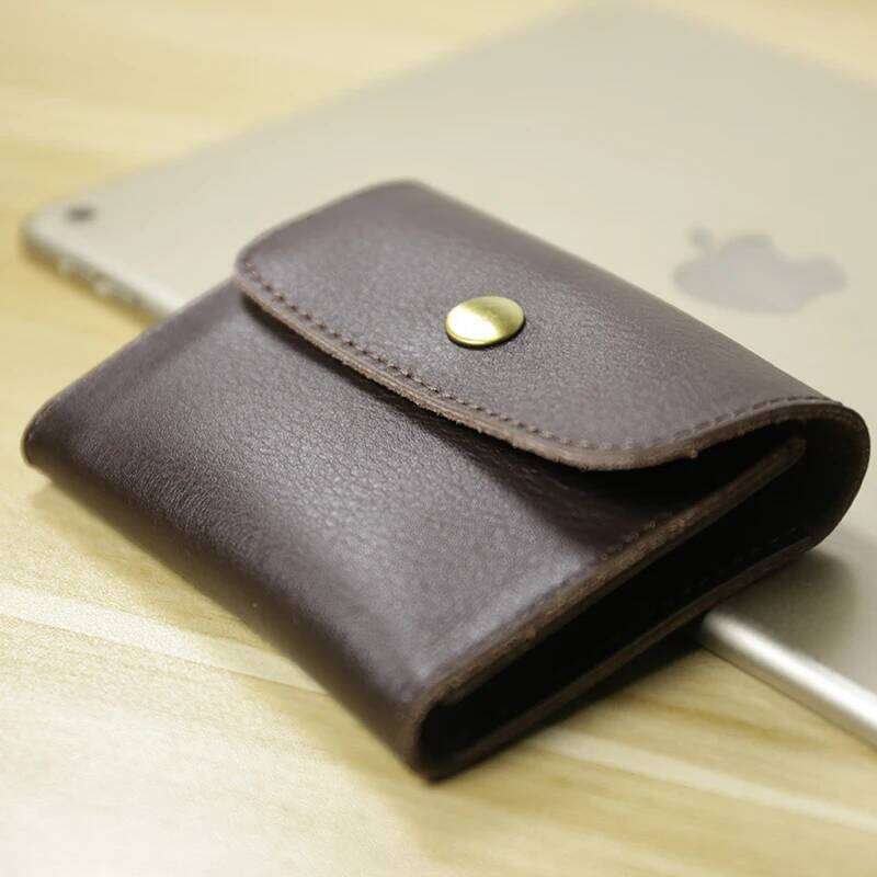 Retro Small Holders Men And Women Vintage Mini Thin Money Bag Hasp Zipper Short Wallet For Credit Card Slim Coin Purse