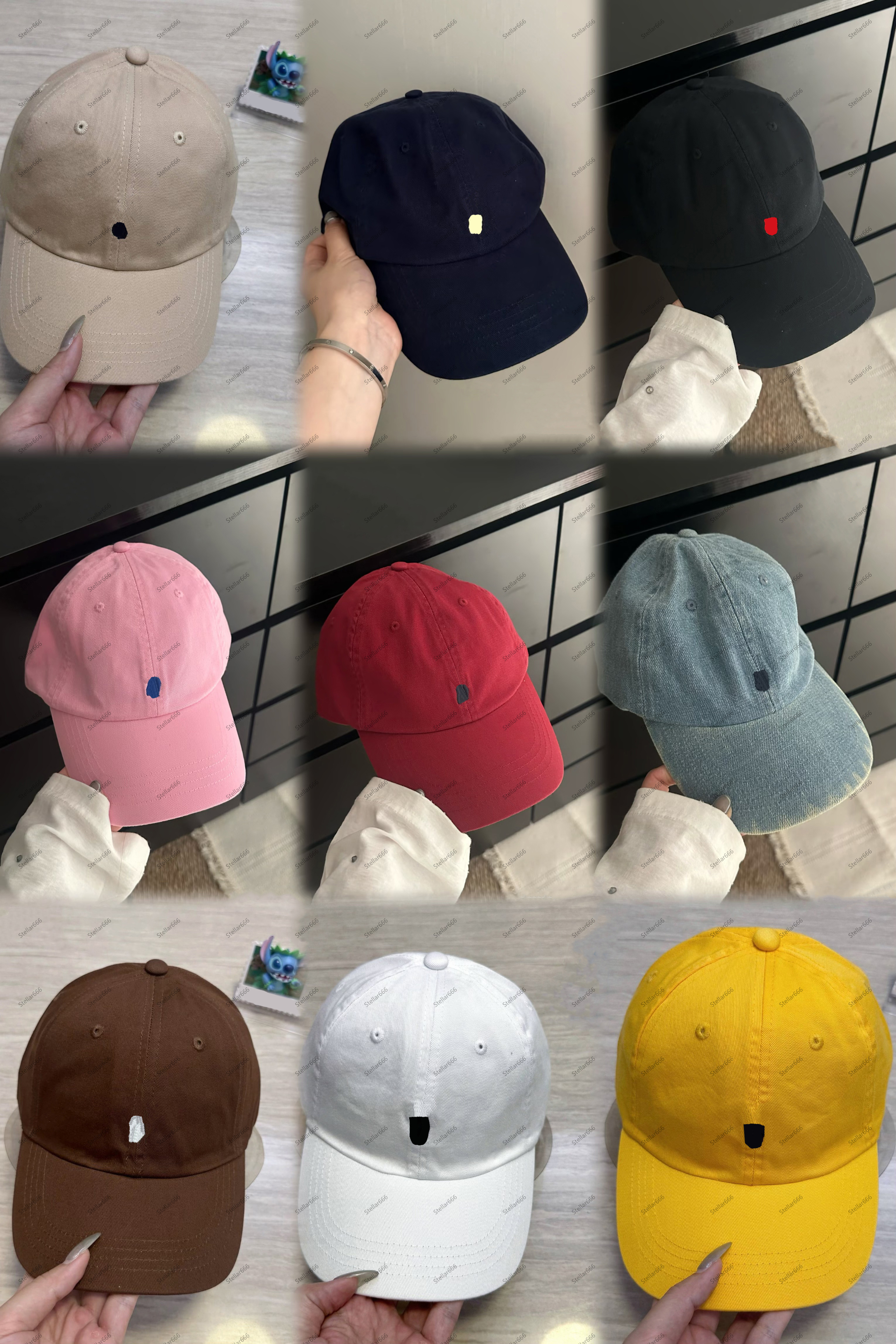 Desingers Polo Caps Ball Baseball Cap Woman Embroidery Sun Hats Fashion Leisure Embroidered Washed Sunshade 20style