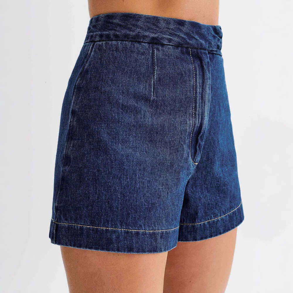 2025 Spring/Summer Fashion Casual Sleeveless High-Waisted Denim Set Women's Wear