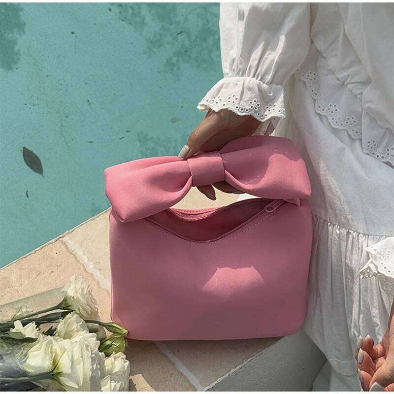 Women's Bags Designer Casual Small Hobo Bags For Women Designer Handbags And Purses In Polyester Oversized Bow Cloud Bag Top Handle Mini Wrist