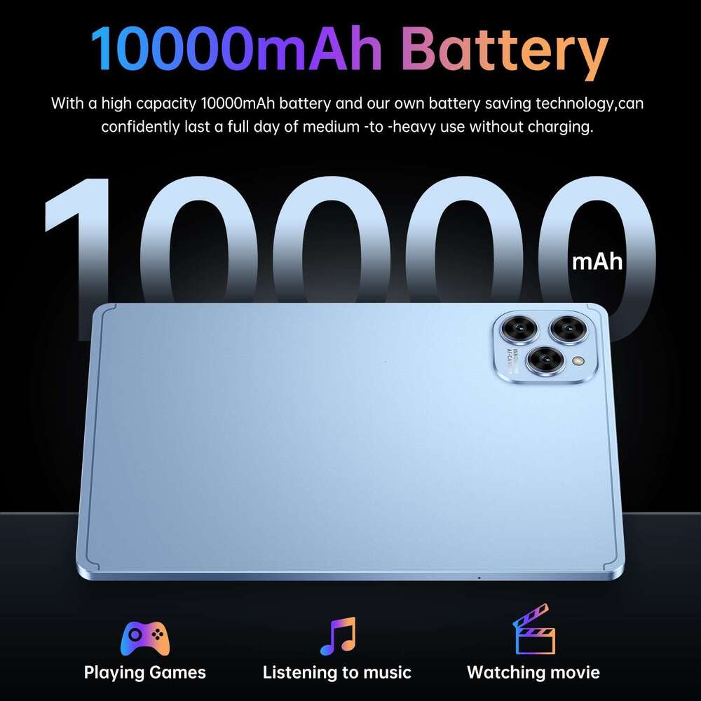 Pad 16 Pro Tablet 10.1inch 16GB+1TB lightweight Tablet PC can insert dual SIM Android tablet global English smartphone front and rear high-definition 