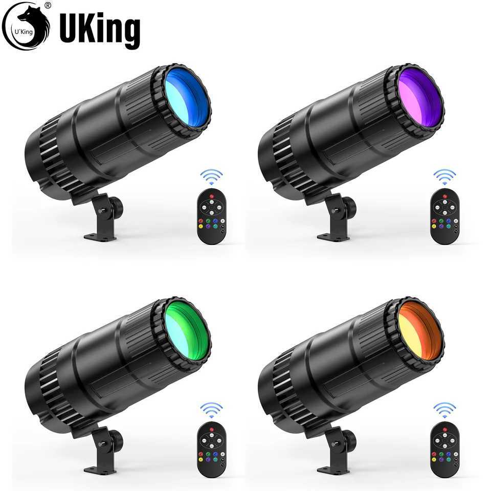 UKing 4Pcs 20W Pinspot Lights With Remote Control RGBW LED Beam Spotlight Dimmable DJ Disco Stage Lights For Wedding Party Club XJ250527