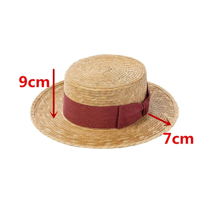 202503-hh5358b ns chic summer Natural palm leaf woven bowknot classic lady fedoras cap men women panama jazz hat 250526