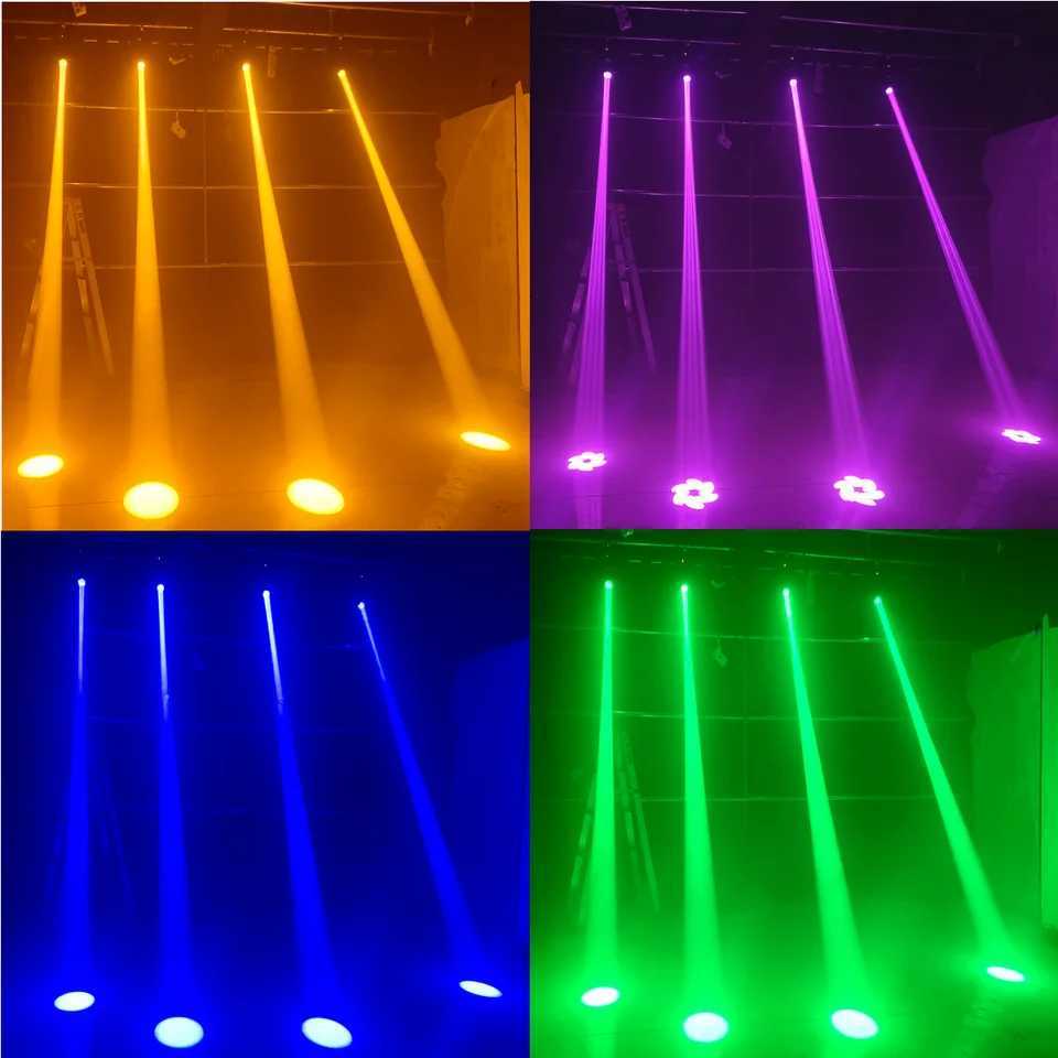 4PCS/Dj lights Mini LED Moving Head 150W Beam+Spot+ 18 Rotating Prisms Dmx disco lights Stage Effect Light Disco Dj Bar LightsXJ250527