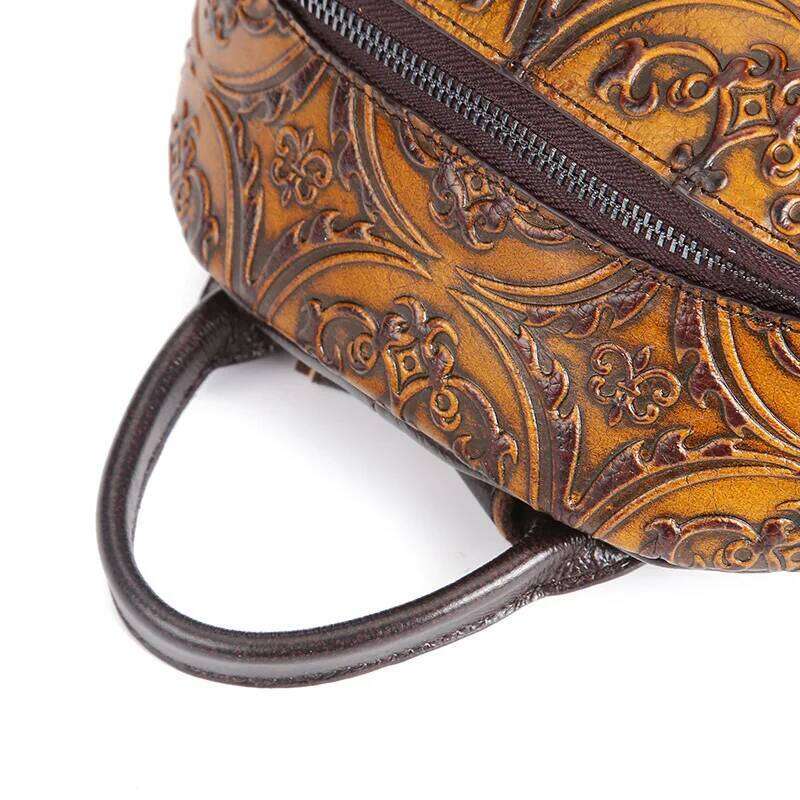 Designer Bag Brand New Retro Women Shoulder Bag Female Leisure Genuine Leather Backpacks Wipe Color Backpack Solid