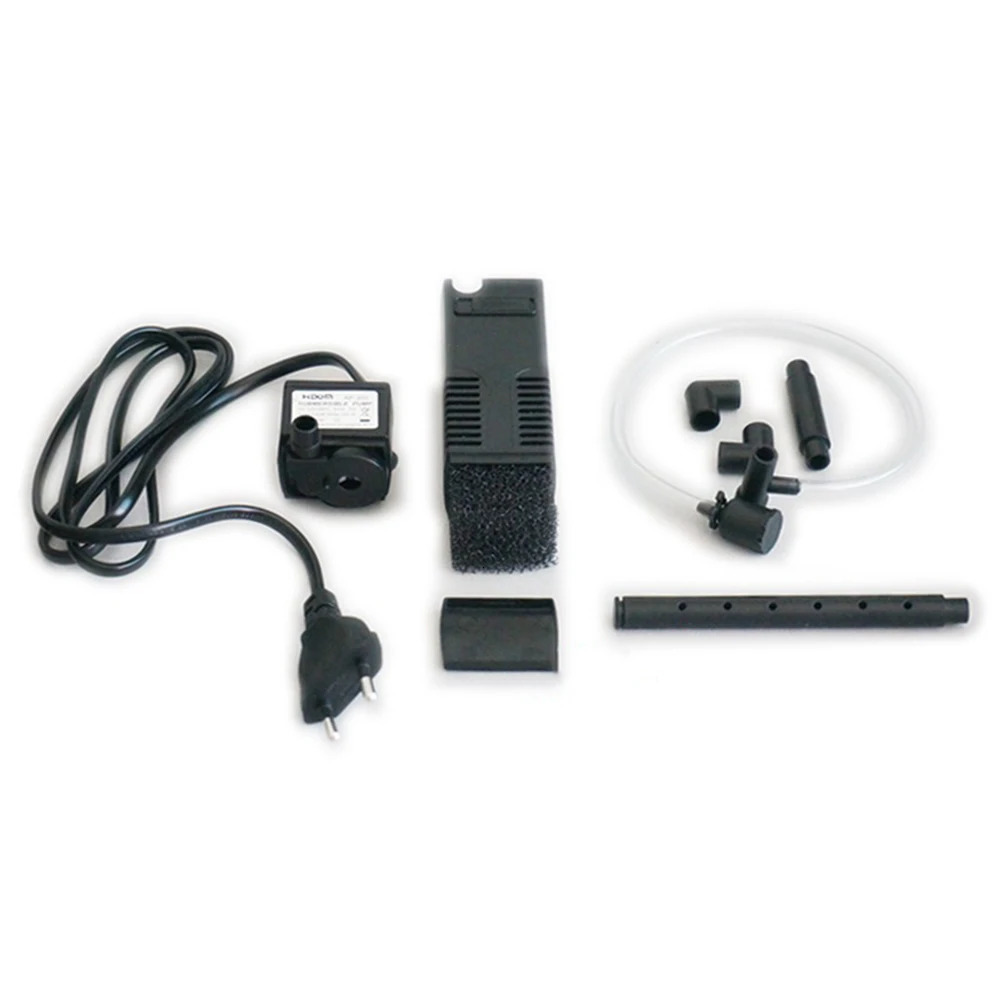 Aquarium Filter Pump Plastic Mute Internal Corner Fish Tank Water Pumps EU Plug Fish Tanks Aquariums 1 Set EU Plug 250523