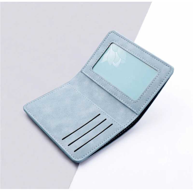 2025 New Style Mini Thin Men Wallet Card Holder Mens Purse Coin Pouch Card Holder Short Vertical PU Leather Wallet Z250527