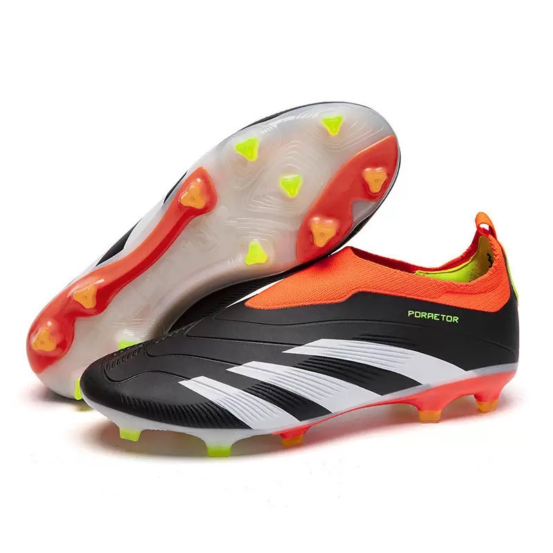 Slip-On Soccer Cleats Kids - Non-Slip hot Turf Shoes for Boys, Training Boots,