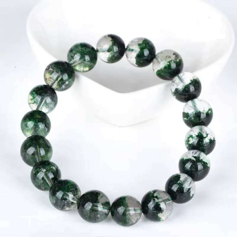 High Quality Brazil Green Men Ghost Natural Stone Jewelry Bracelet