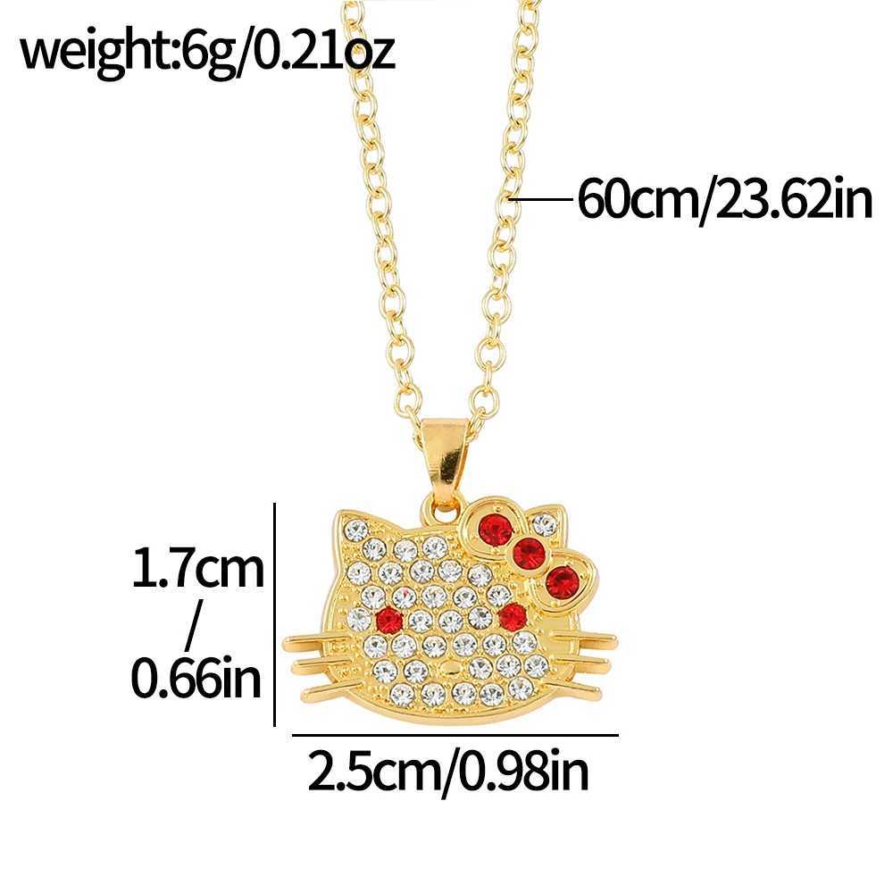 Sanrio Hello Kitty Anime Figures Cartoon Necklace for Women Girl Decoration Birthday Gifts w250716