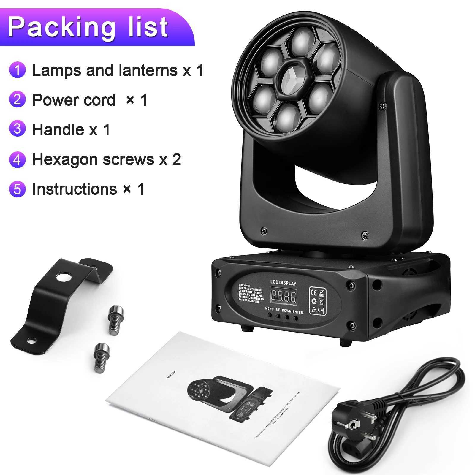 Fieryzeal 150W Bee Eye Beam Moving Head Light DMX512 RGBW 3 Prism Effect Sahne Aydnlatma Disko Parti Kulp Bar Gsterisi DJ I XJ250527