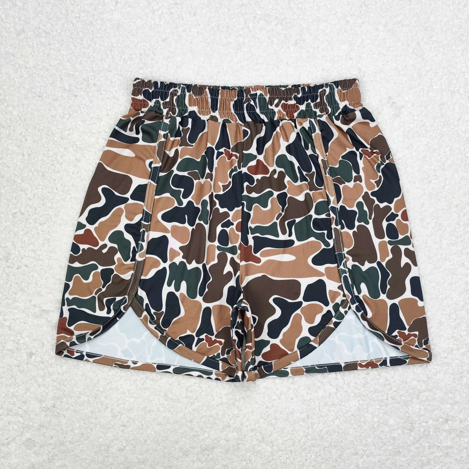 Wholesale Baby Girl Adult Summer Camo Running Shorts Athletic Workout Beach Clothing Kids Children Toddler One Piece Clothes 250527