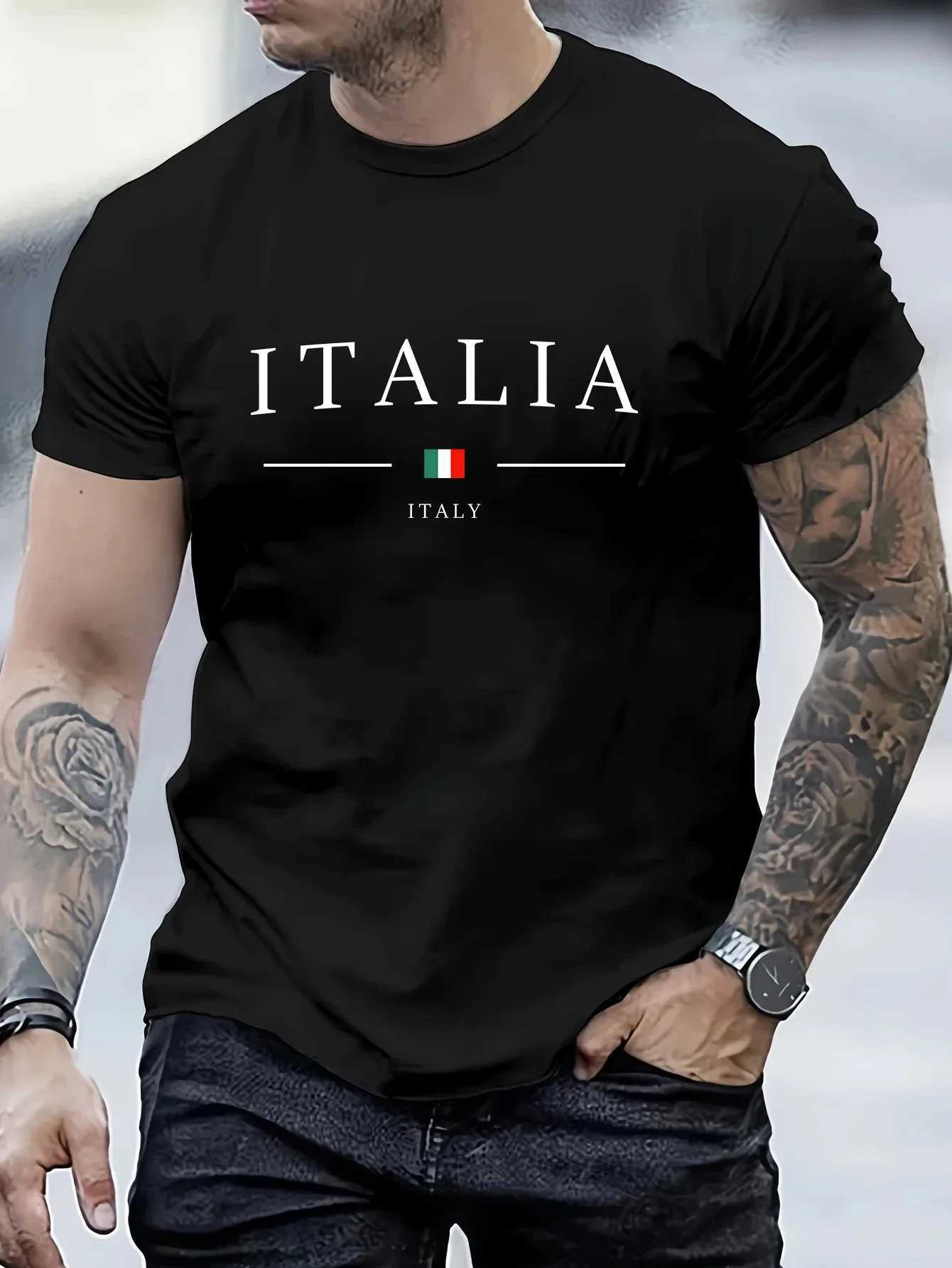 Mens Cotton T-shirt Print O-neck Hot Sale Short Sleeve Casual Jogging T-shirt Summer Comfortable Mens Tees Clothing Z250527