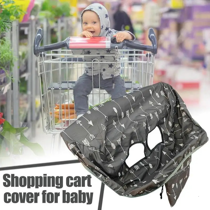 Childrens Supermarket Shopping Cart Dust Cover High Chair Seat Cushion Protector for Baby Attached Drawstring Carrying Bag 250527