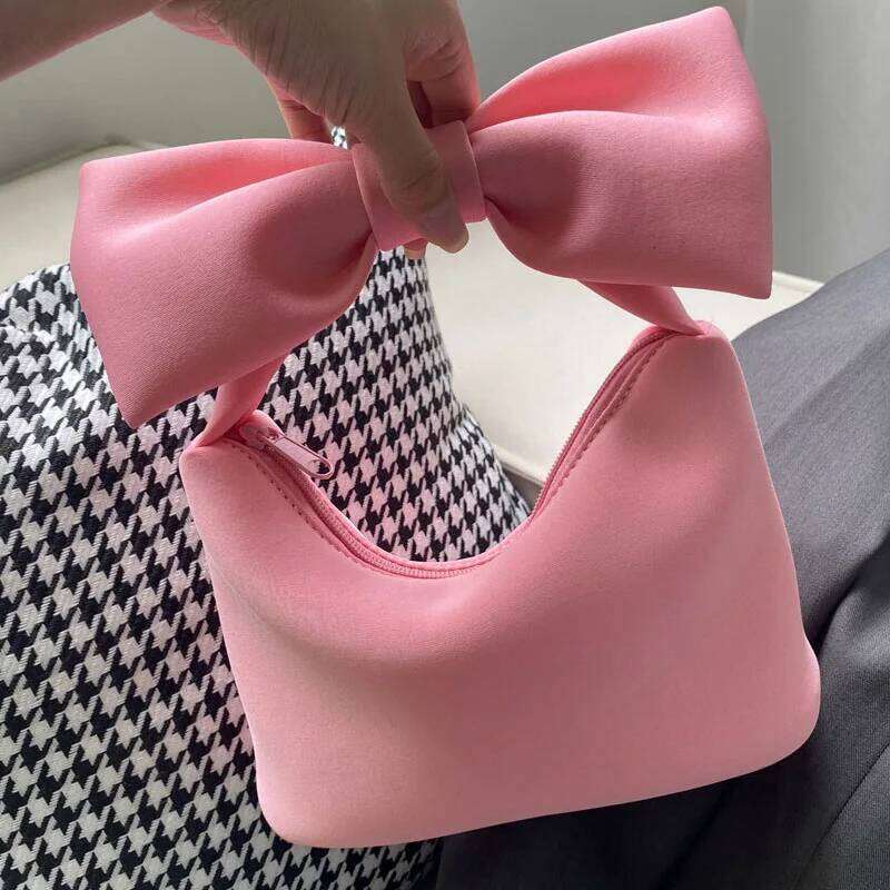 Women's Bags Designer Casual Small Hobo Bags For Women Designer Handbags And Purses In Polyester Oversized Bow Cloud Bag Top Handle Mini Wrist