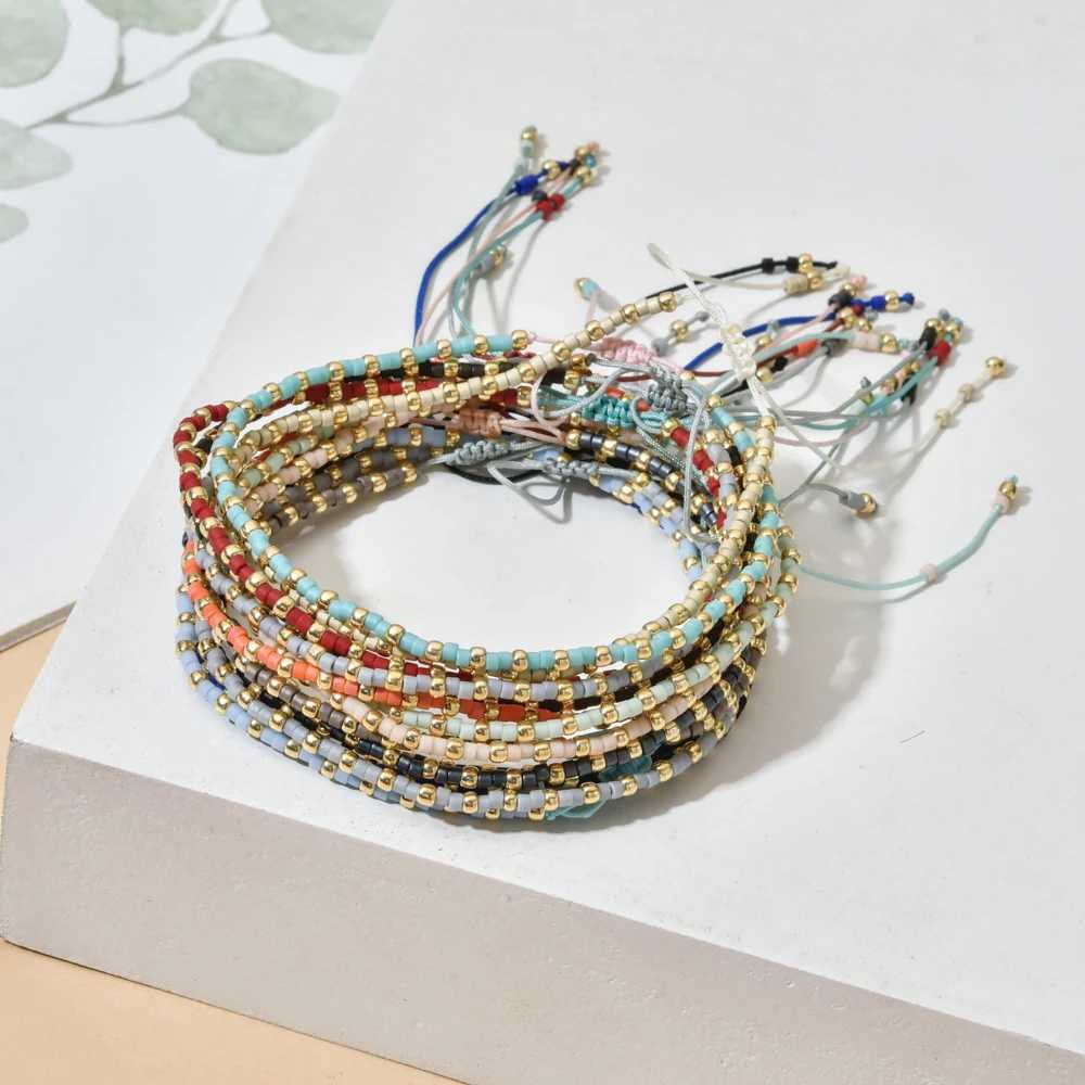 ZMZY Simple Miyuki Beaded Bracelets Thin Bracelet Bohemian Pulsera Boho Style Jewelry Armband for Women Wholesale Jewelry W250526