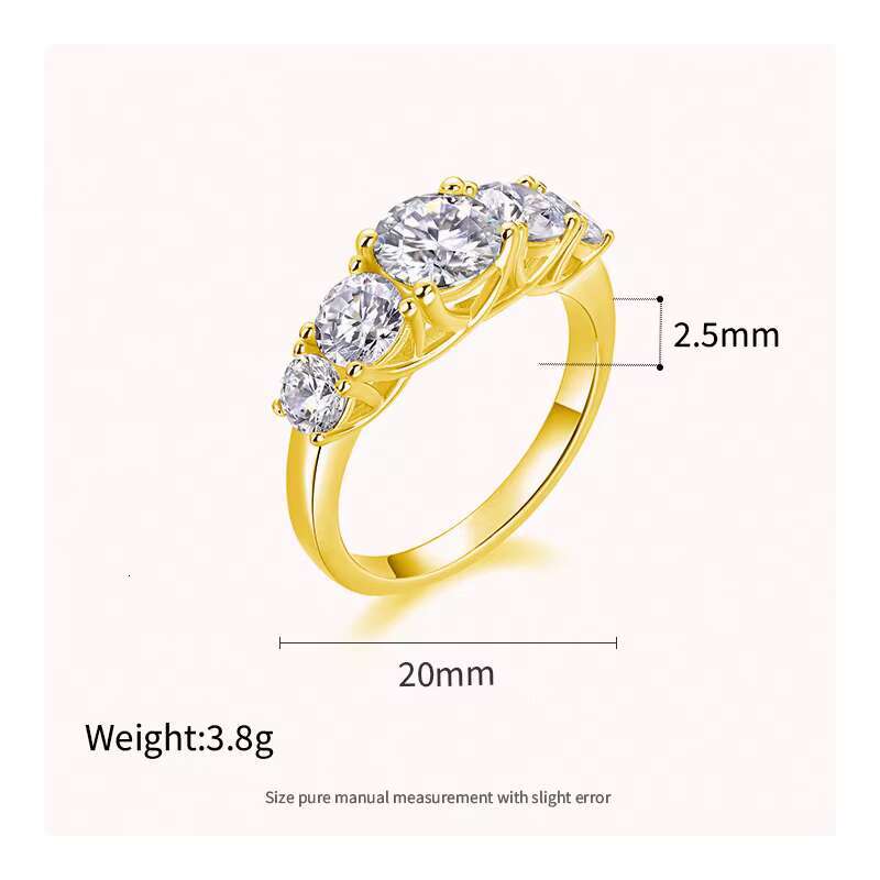 Free Design S925 Silver love Ring Moissanite Closed Ring