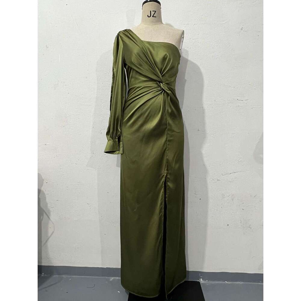 2025 Spring Fashion Evening Elegant Socialite Waist-Cinching Slim Fit Long Dress for Women