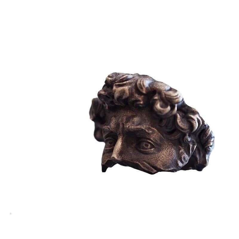 Renaissance David Open Artistic Niche Trendy Versatile High-end Sense Index Finger Ring Accessory for Men