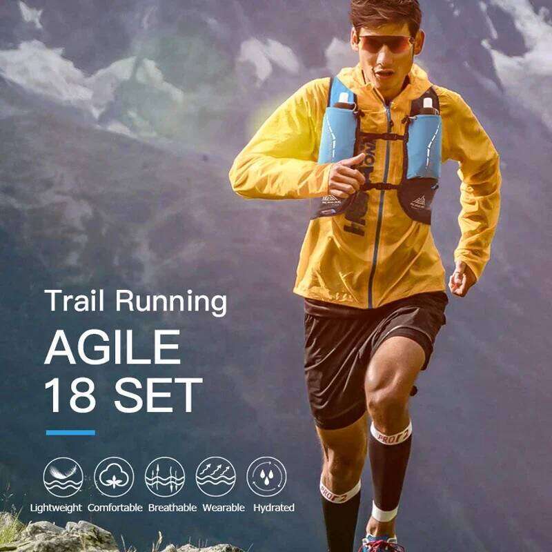 SM ML L/XL AONIJIE C9104 18L Hydration Backpack Pack Trail Running Marathon Race Rucksack Single Bag Soft Water Bottle