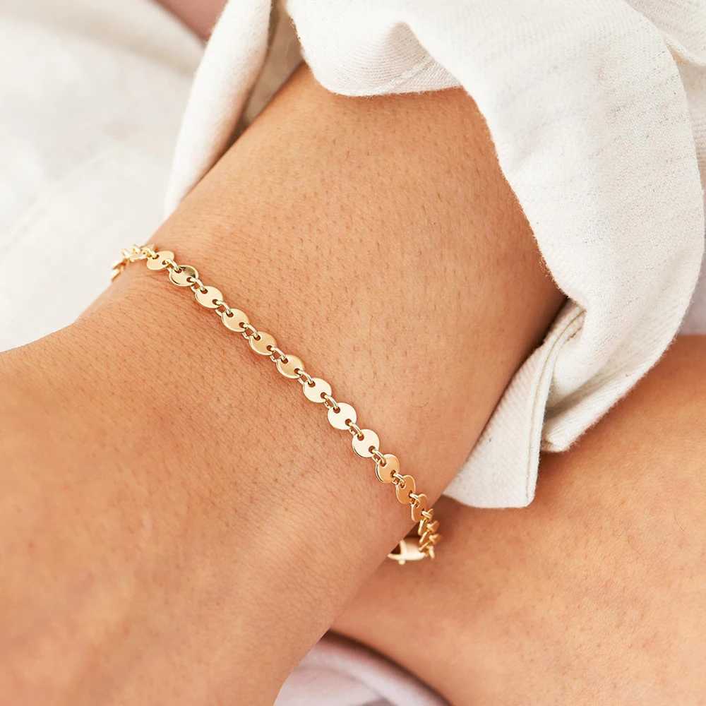 eManco Not Fade Adjustable Stainless Steel Bracelet Ankle Bracelets for Women Best Friend Dainty Bracelet Wholesale Jewelry W250526