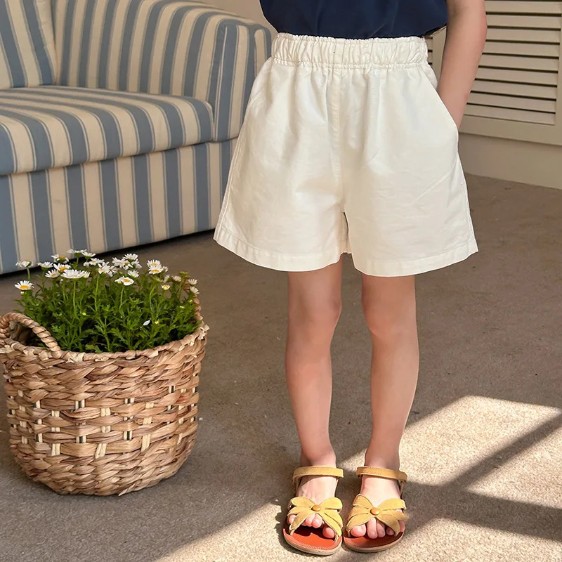 Children Shorts for Boys and Girls Baby Korean Loose Stylish Cotton Simple Versatile Three Part Pants Trendy 250527
